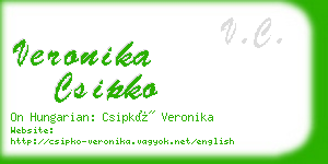 veronika csipko business card